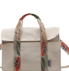 Tote Bag White Canvas Handbag Women
