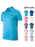 Custom golf team clothing OEM clothes Custom golf men's Polo shirts available in small batches